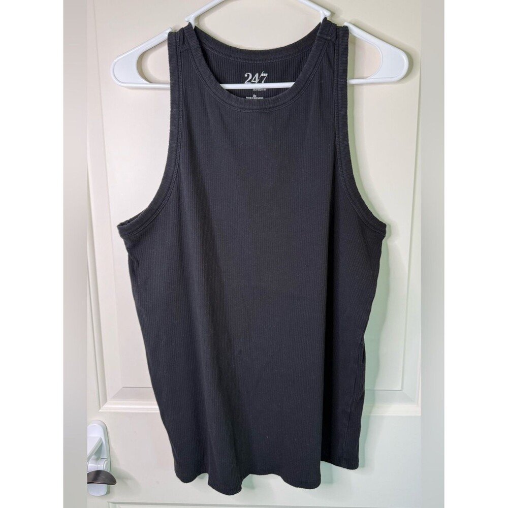 Maurice’s 24/7 Women’s Black Ribbed Tank Top 2X